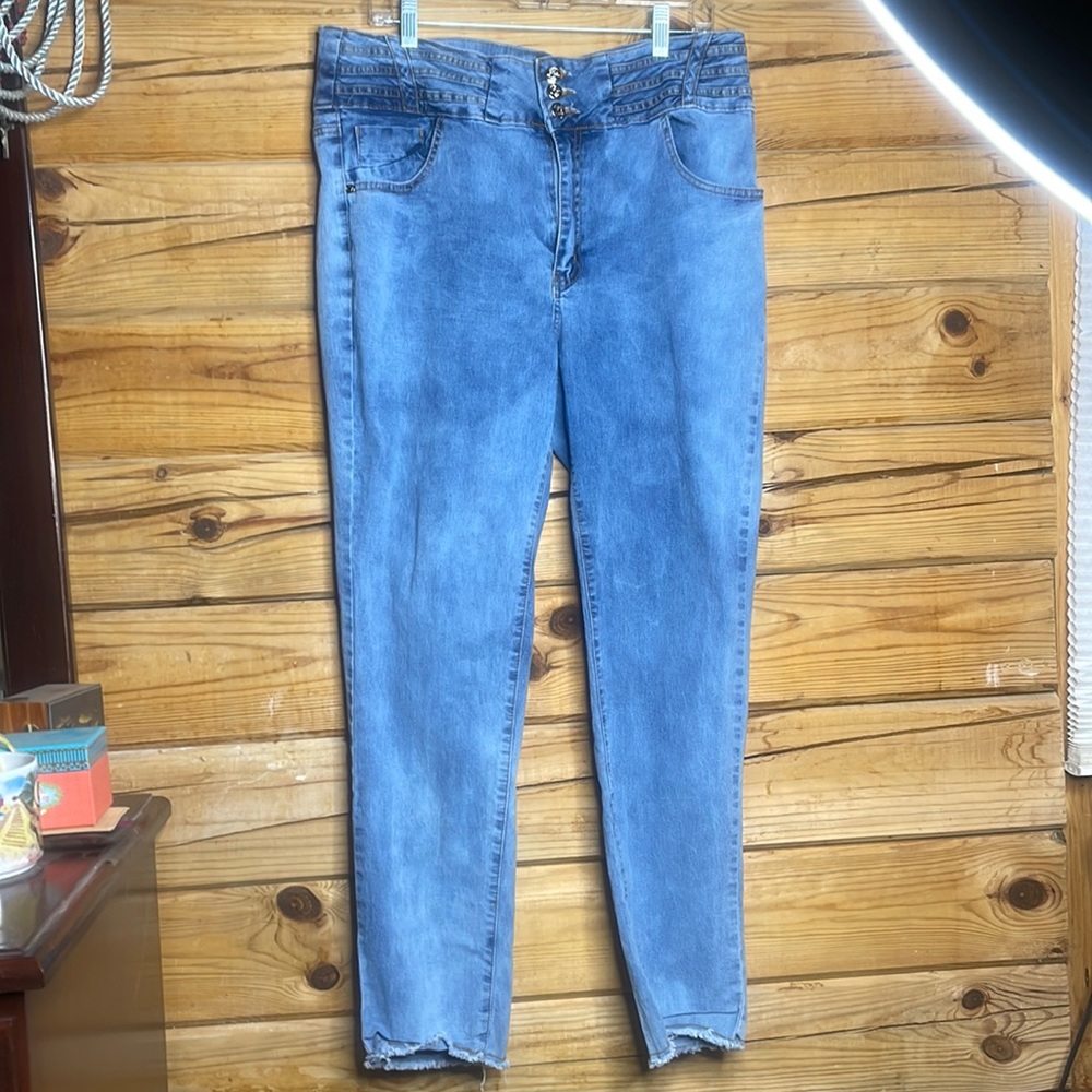 Fashion 2 love white denim jeans